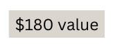 180 value